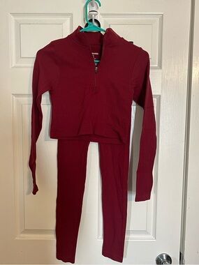Zip Pullover & Leggings Set